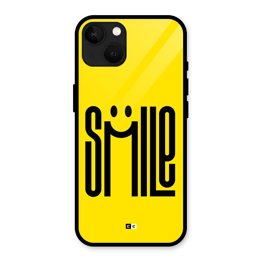 Awesome Smile Glass Back Case for iPhone 13