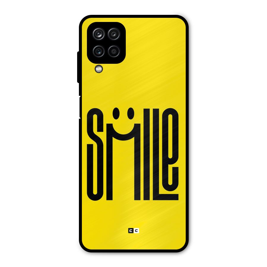 Awesome Smile Metal Back Case for Galaxy A12