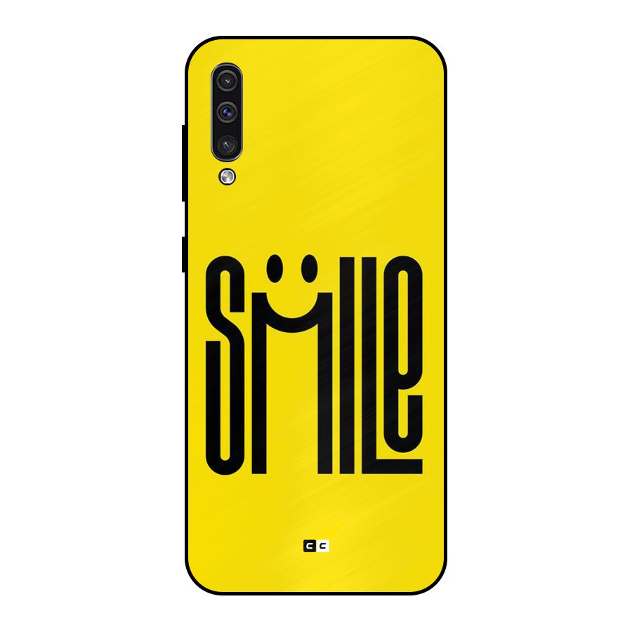 Awesome Smile Metal Back Case for Galaxy A50s