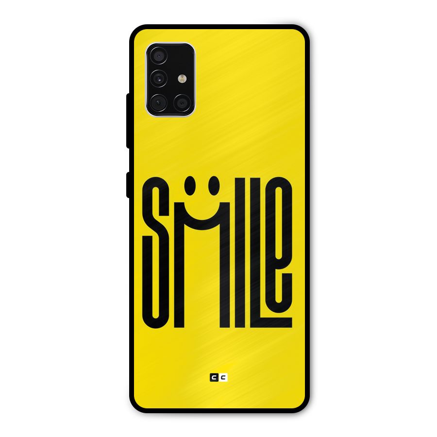 Awesome Smile Metal Back Case for Galaxy A51
