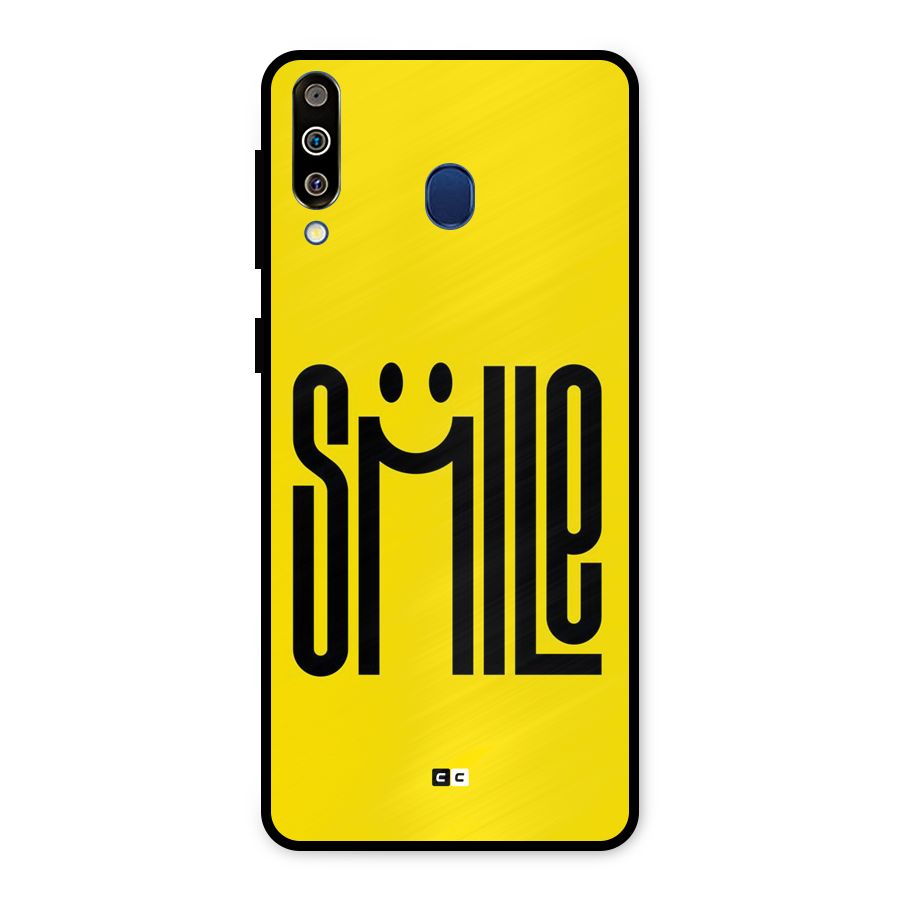 Awesome Smile Metal Back Case for Galaxy M30
