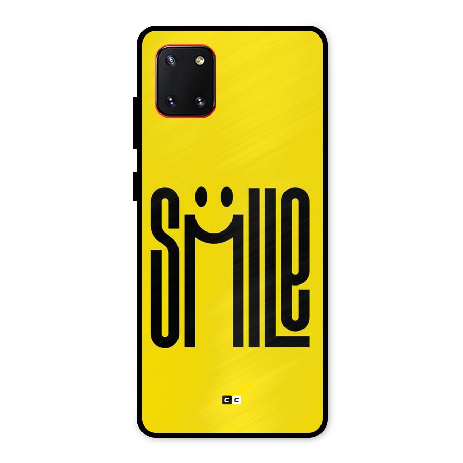 Awesome Smile Metal Back Case for Galaxy Note 10 Lite