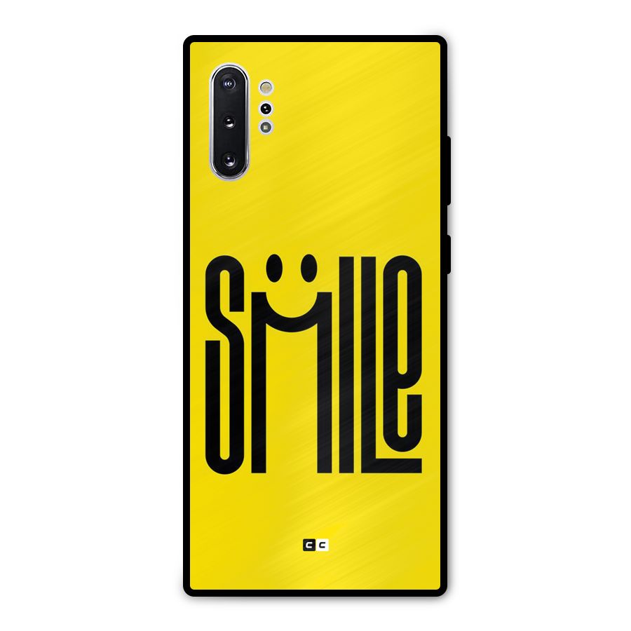 Awesome Smile Metal Back Case for Galaxy Note 10 Plus