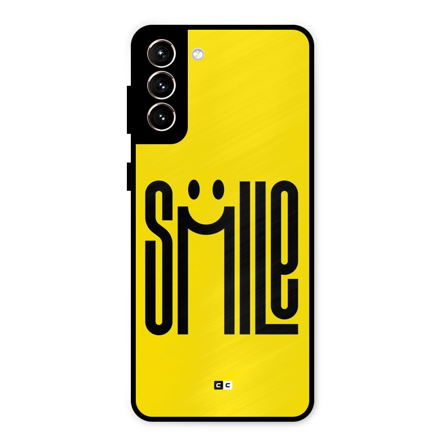 Awesome Smile Metal Back Case for Galaxy S21 Plus