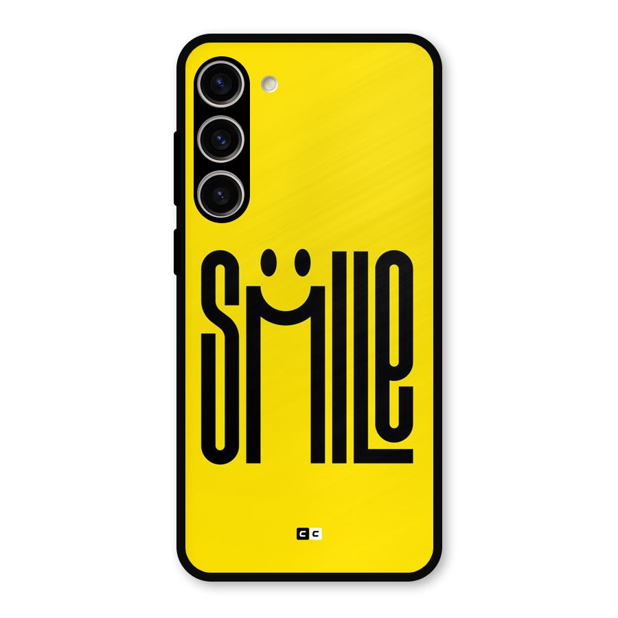 Awesome Smile Metal Back Case for Galaxy S23 Plus