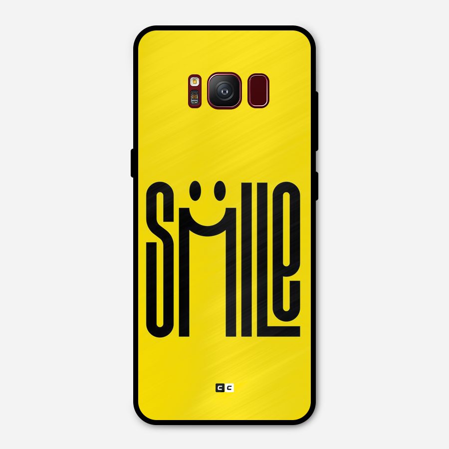 Awesome Smile Metal Back Case for Galaxy S8