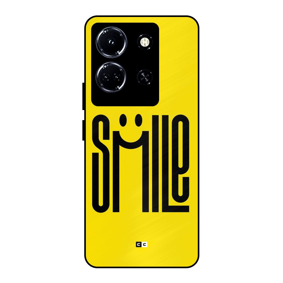 Awesome Smile Metal Back Case for Infinix Note 30 5G