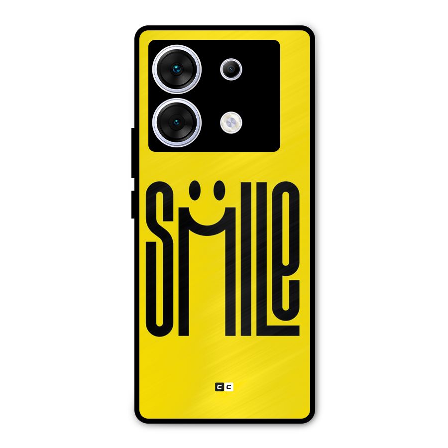 Awesome Smile Metal Back Case for Infinix Zero 30 5G