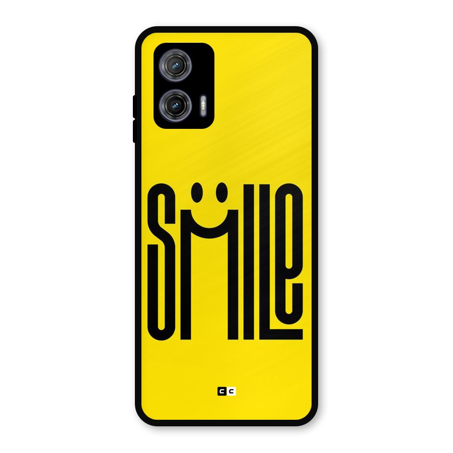 Awesome Smile Metal Back Case for Moto G73