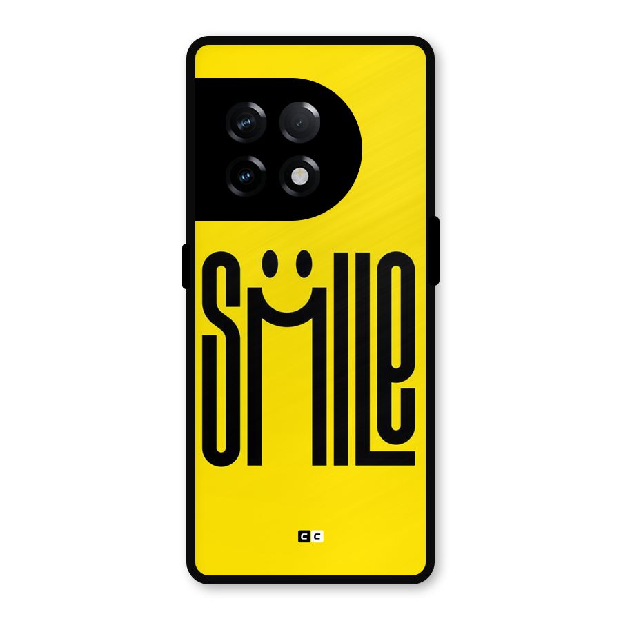 Awesome Smile Metal Back Case for OnePlus 11R