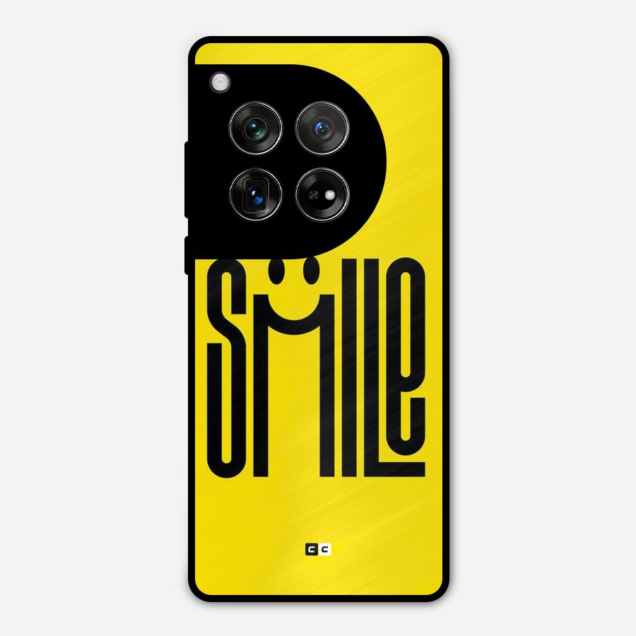 Awesome Smile Metal Back Case for OnePlus 12