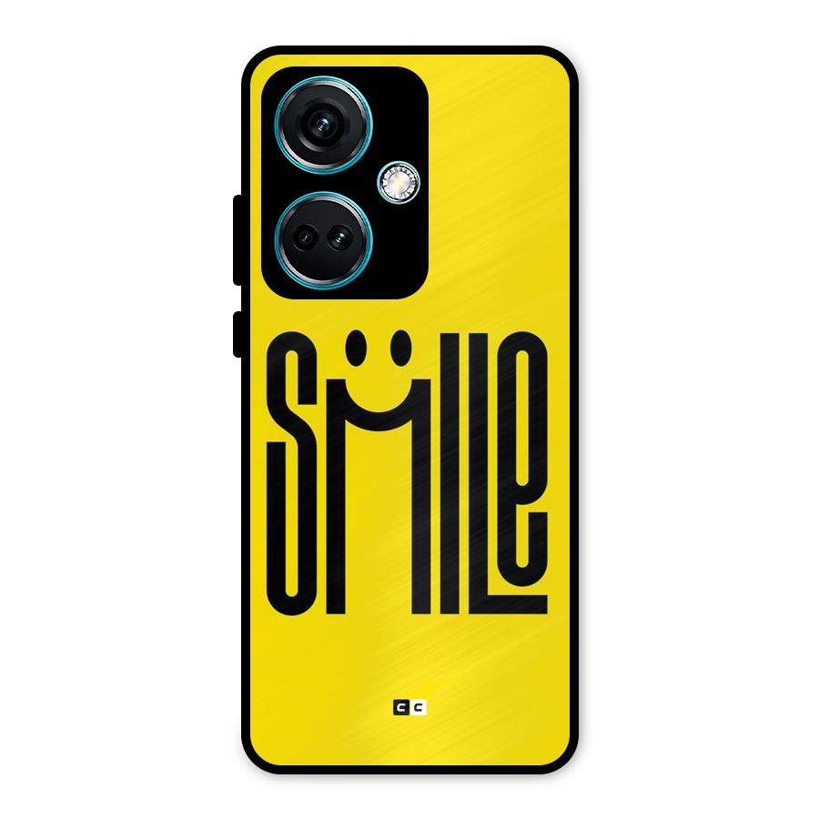Awesome Smile Metal Back Case for OnePlus Nord CE 3 5G