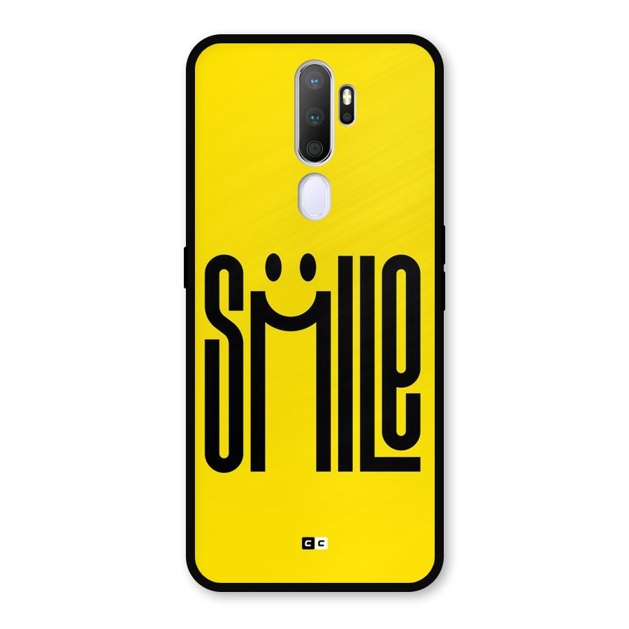 Awesome Smile Metal Back Case for Oppo A5 (2020)