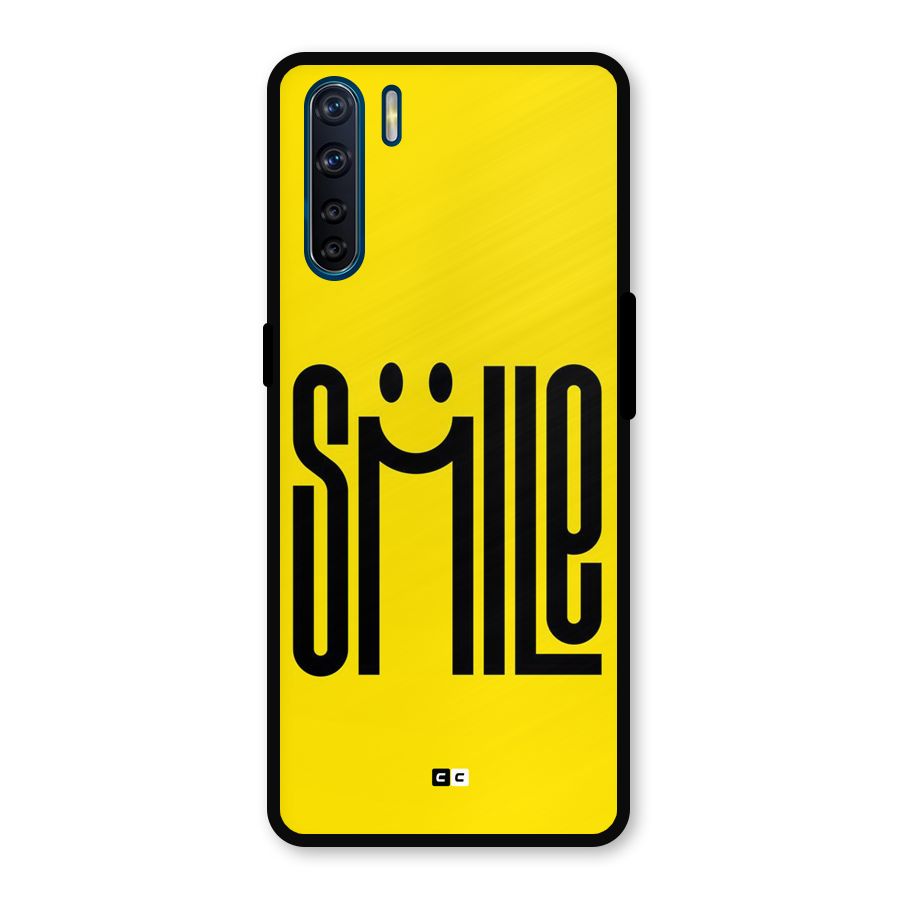 Awesome Smile Metal Back Case for Oppo F15