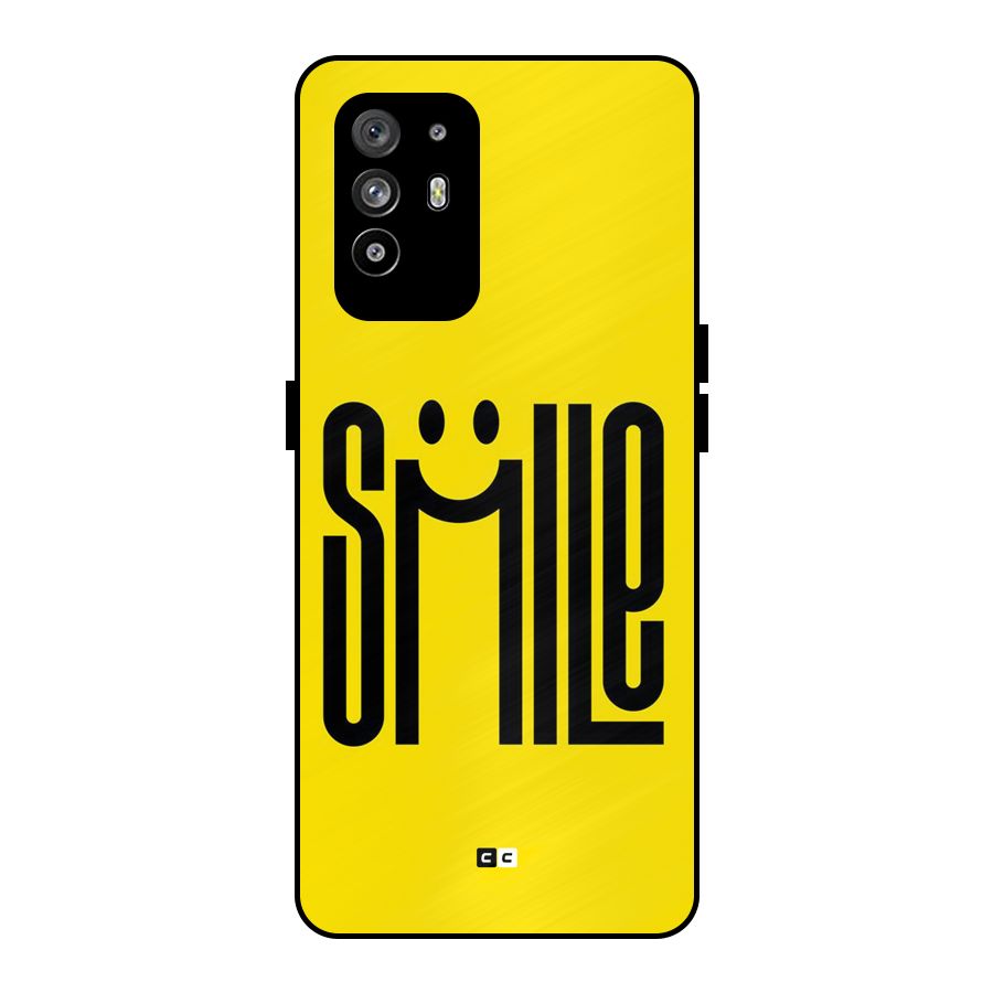 Awesome Smile Metal Back Case for Oppo F19 Pro Plus 5G
