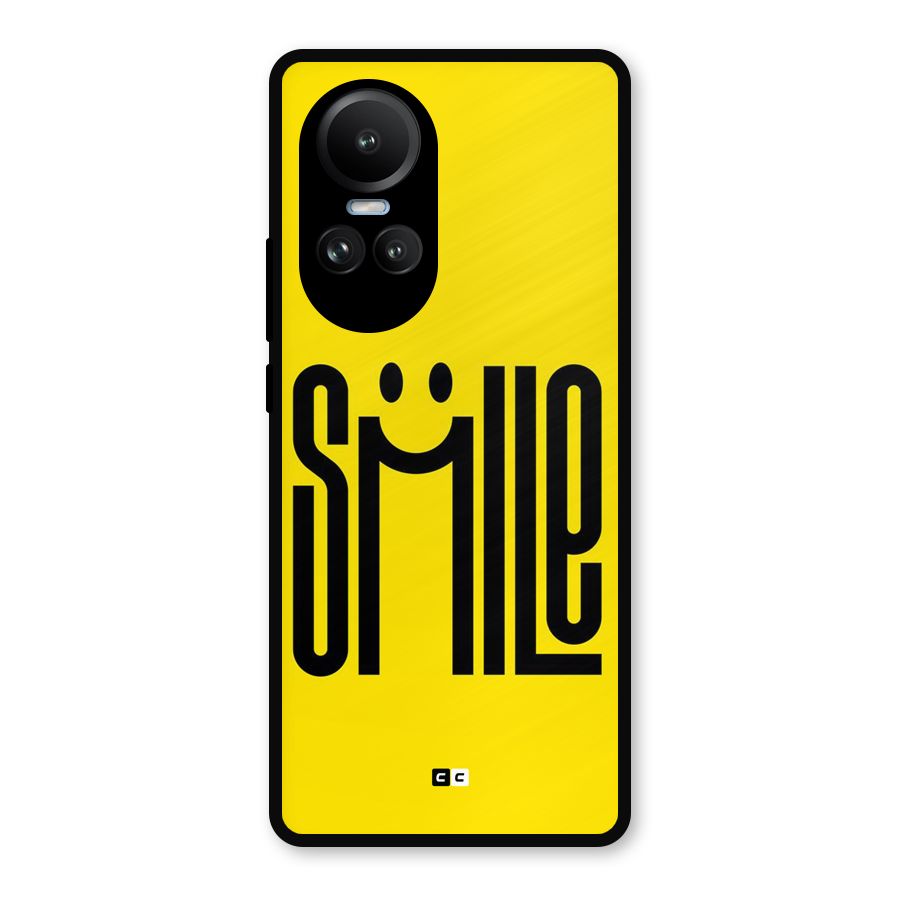 Awesome Smile Metal Back Case for Oppo Reno10
