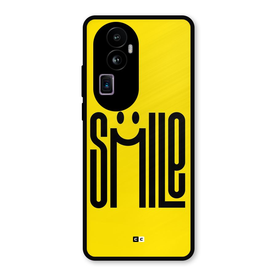 Awesome Smile Metal Back Case for Oppo Reno10 Pro Plus