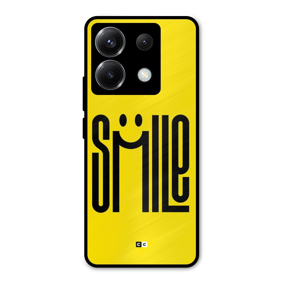 Awesome Smile Metal Back Case for Poco X6