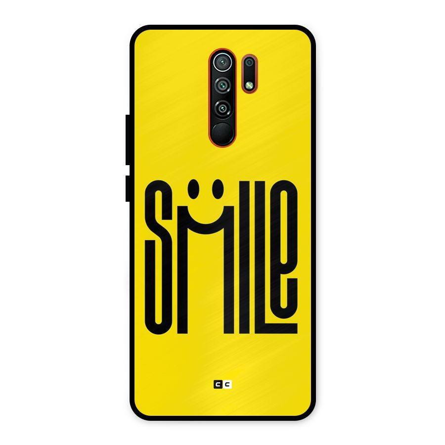 Awesome Smile Metal Back Case for Redmi 9 Prime