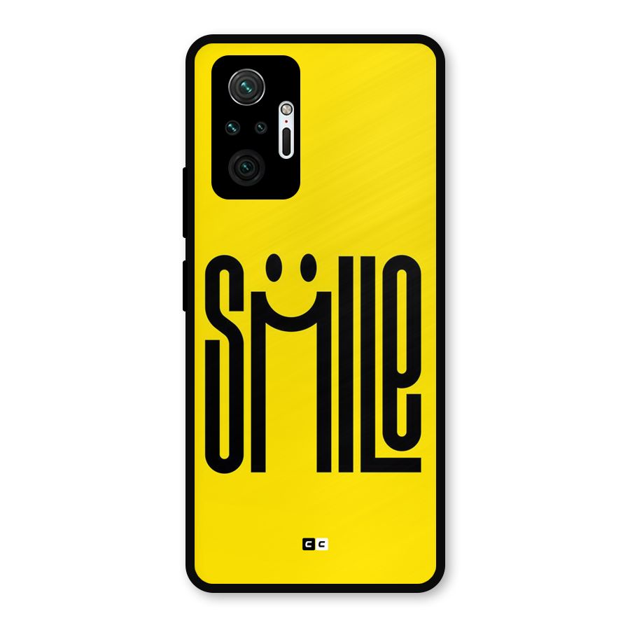 Awesome Smile Metal Back Case for Redmi Note 10 Pro