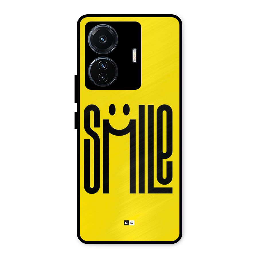 Awesome Smile Metal Back Case for Vivo T1 Pro
