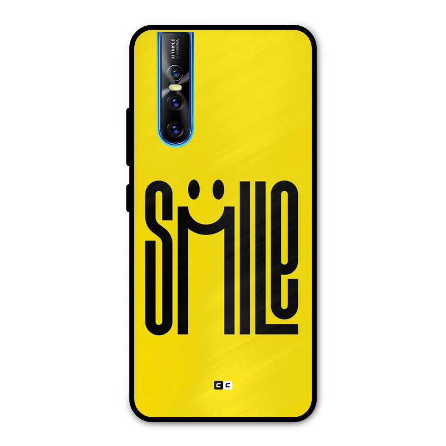 Awesome Smile Metal Back Case for Vivo V15 Pro