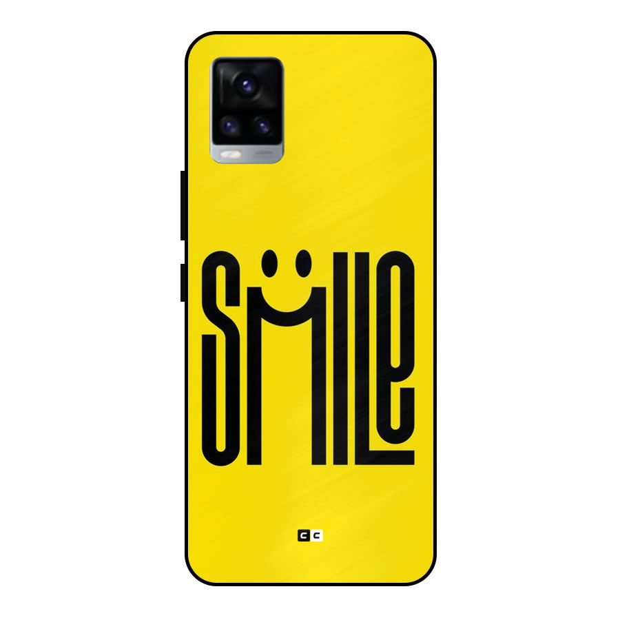 Awesome Smile Metal Back Case for Vivo V20