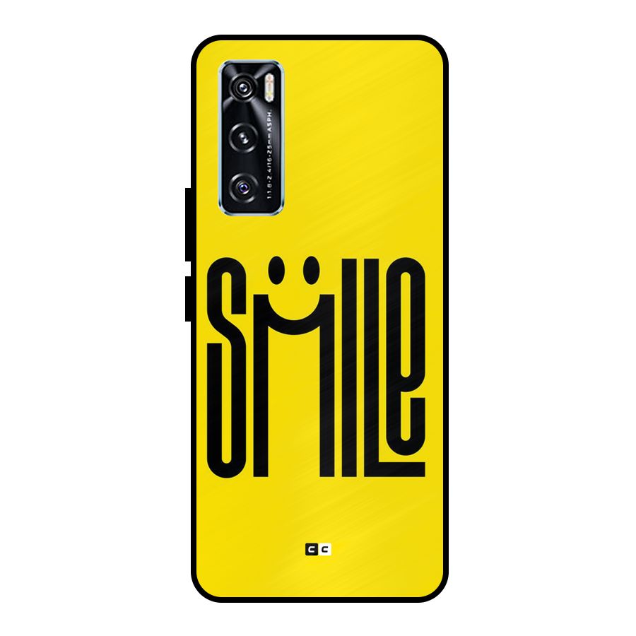 Awesome Smile Metal Back Case for Vivo V20 SE