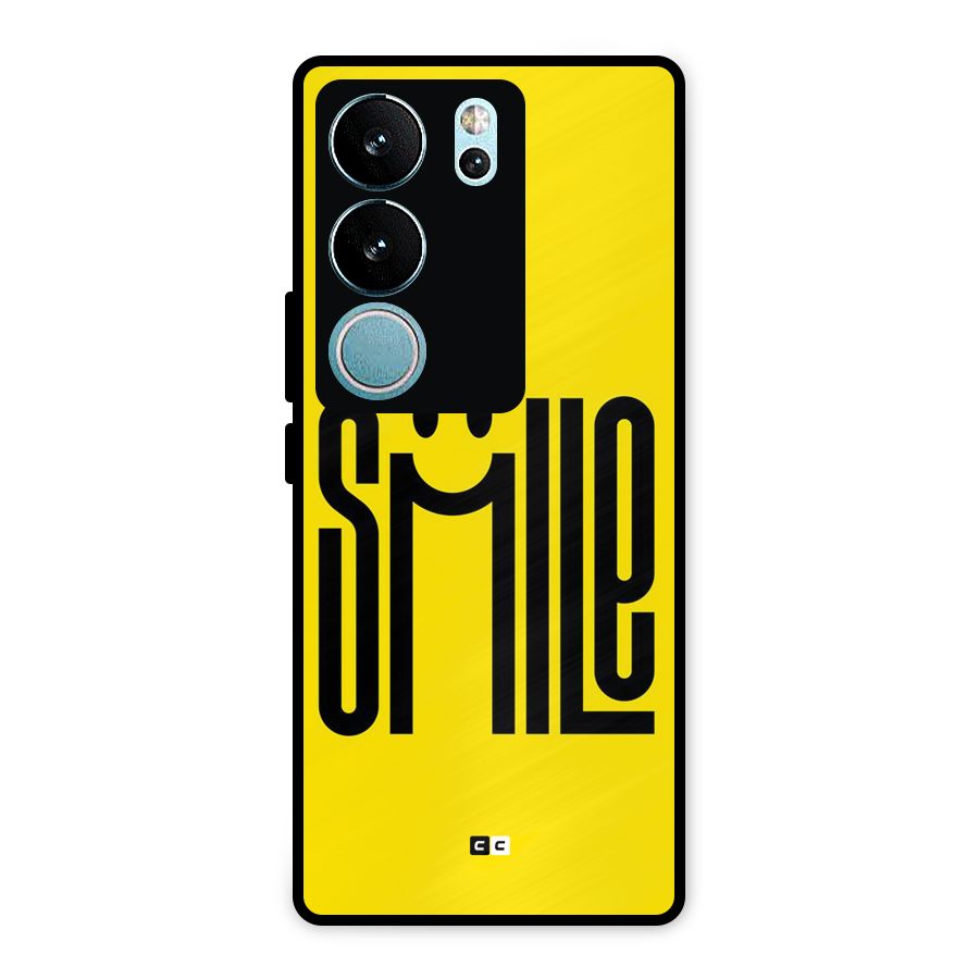 Awesome Smile Metal Back Case for Vivo V29