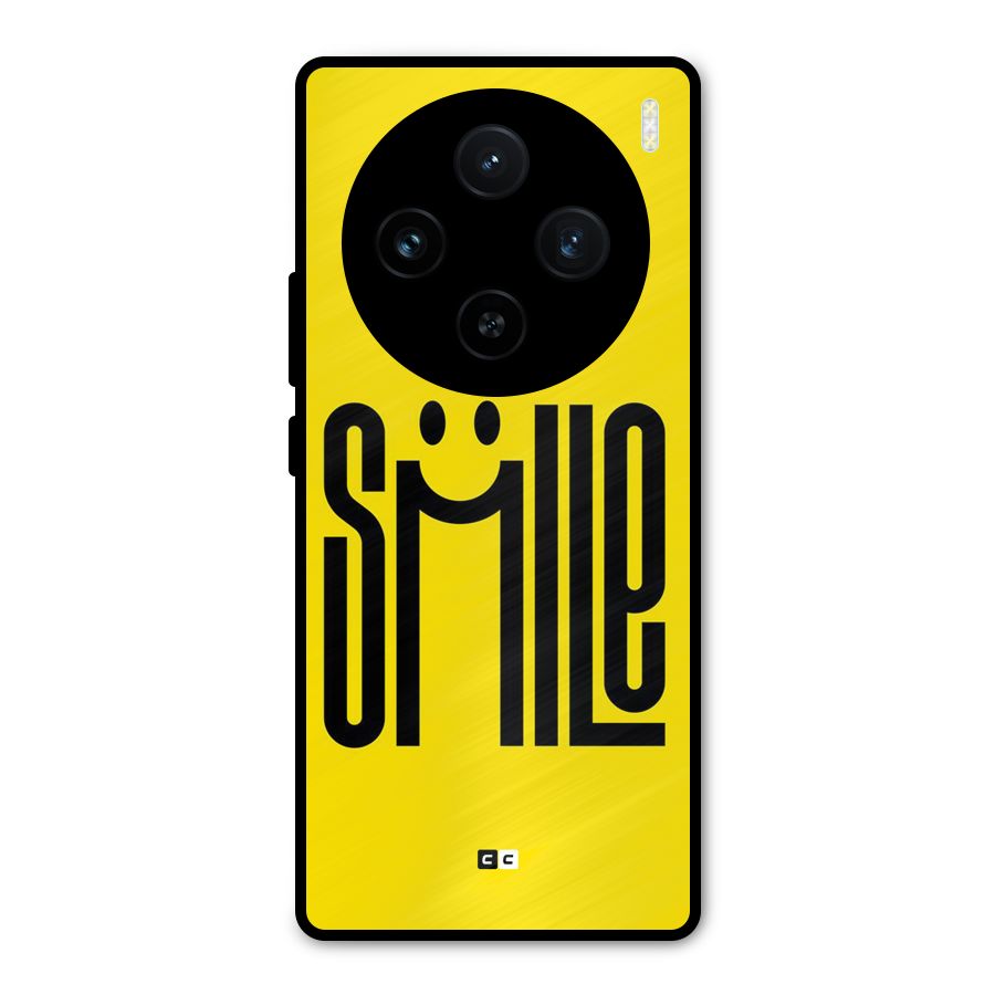 Awesome Smile Metal Back Case for Vivo X100