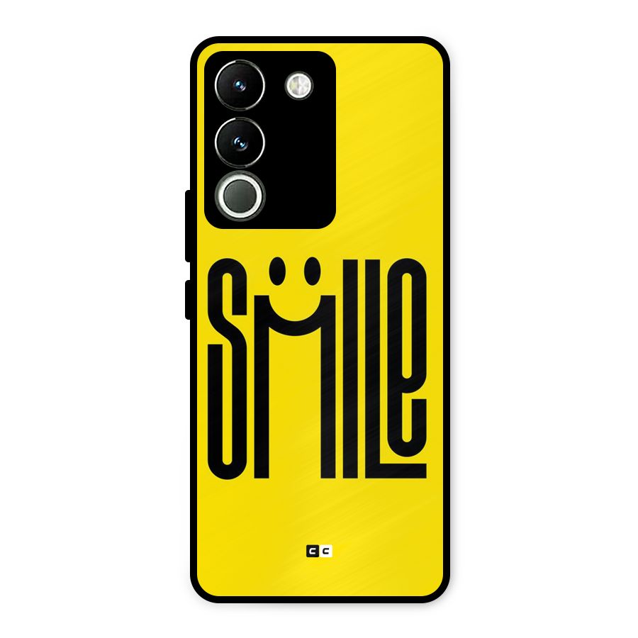 Awesome Smile Metal Back Case for Vivo Y200