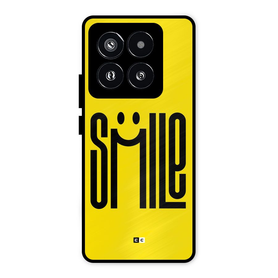 Awesome Smile Metal Back Case for Xiaomi 14 Pro