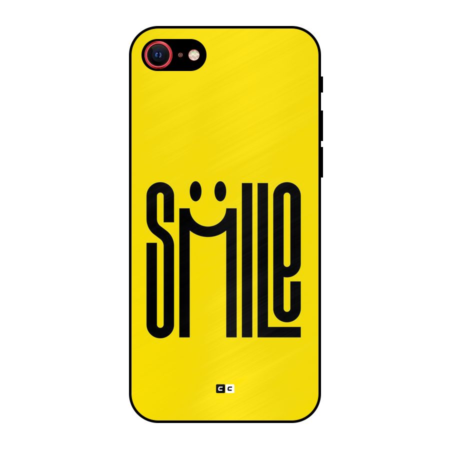 Awesome Smile Metal Back Case for iPhone 8
