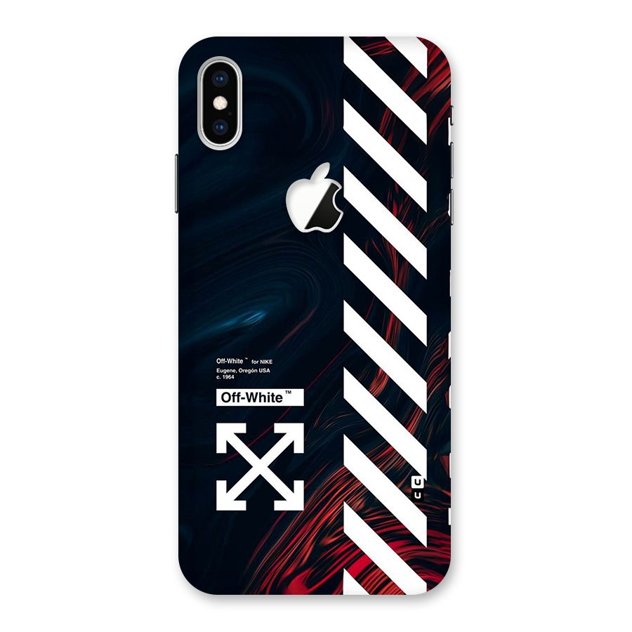 Awesome Stripes Back Case for iPhone XS Max Apple Cut