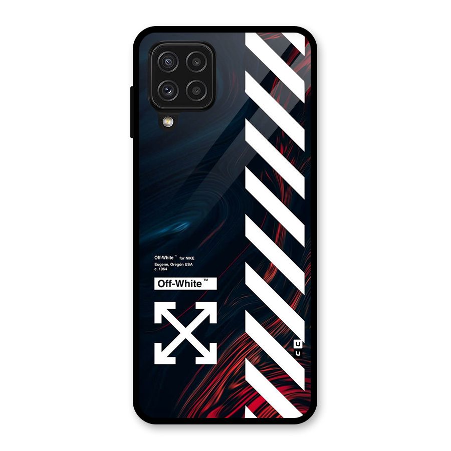 Awesome Stripes Glass Back Case for Galaxy A22 4G