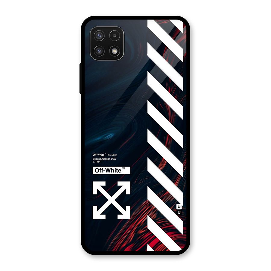 Awesome Stripes Glass Back Case for Galaxy A22 5G