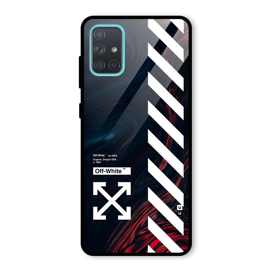 Awesome Stripes Glass Back Case for Galaxy A71