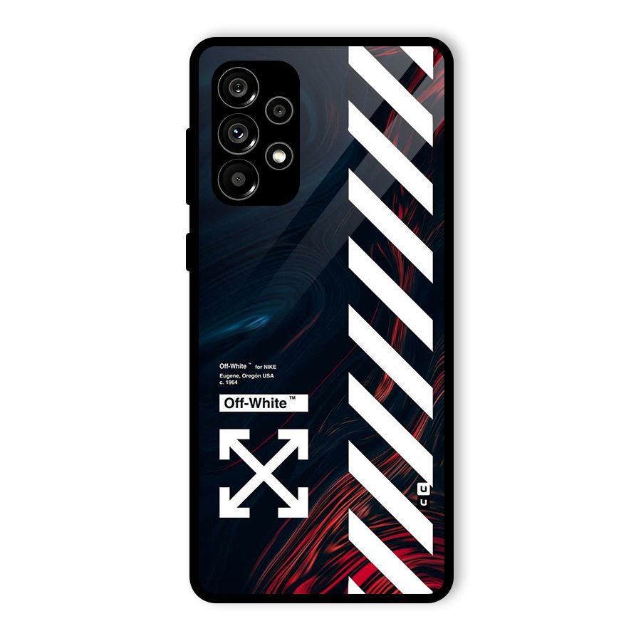 Awesome Stripes Glass Back Case for Galaxy A73 5G