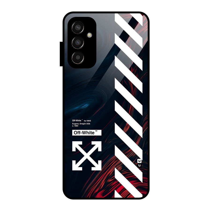 Awesome Stripes Glass Back Case for Galaxy F13
