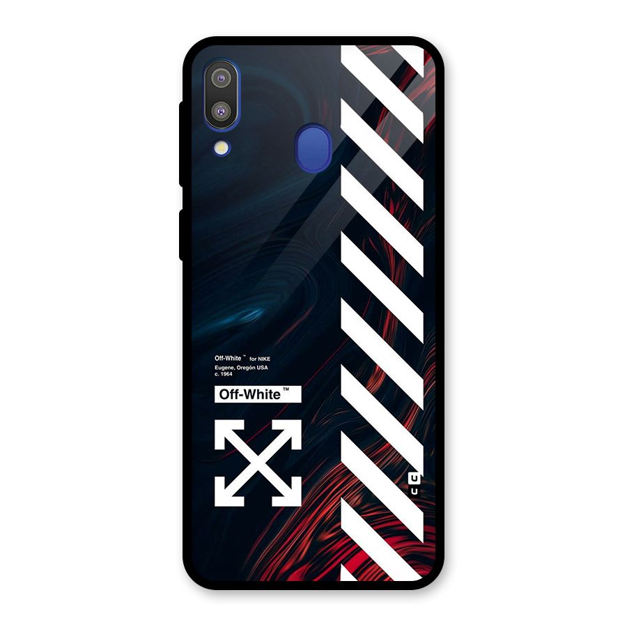 Awesome Stripes Glass Back Case for Galaxy M20