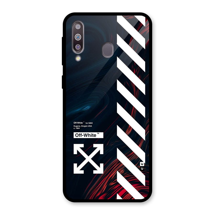 Awesome Stripes Glass Back Case for Galaxy M30