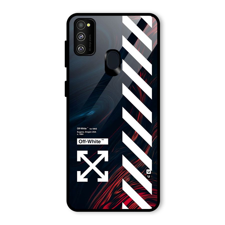 Awesome Stripes Glass Back Case for Galaxy M30s