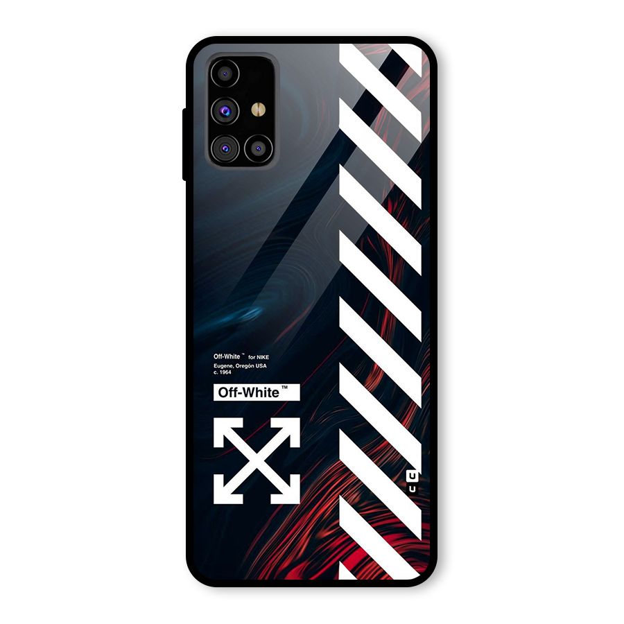 Awesome Stripes Glass Back Case for Galaxy M31s