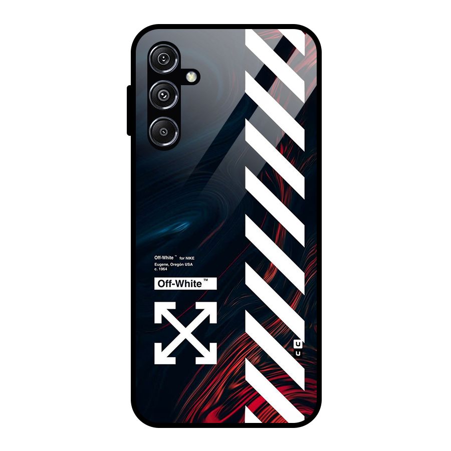 Awesome Stripes Glass Back Case for Galaxy M34 5G