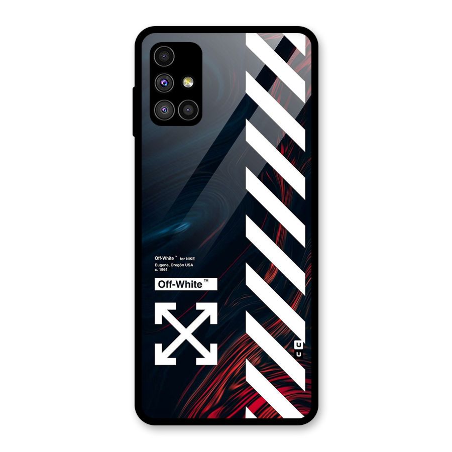 Awesome Stripes Glass Back Case for Galaxy M51