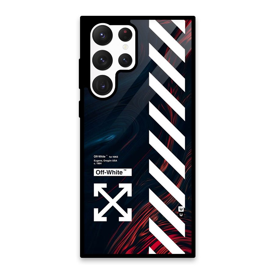 Awesome Stripes Glass Back Case for Galaxy S22 Ultra 5G