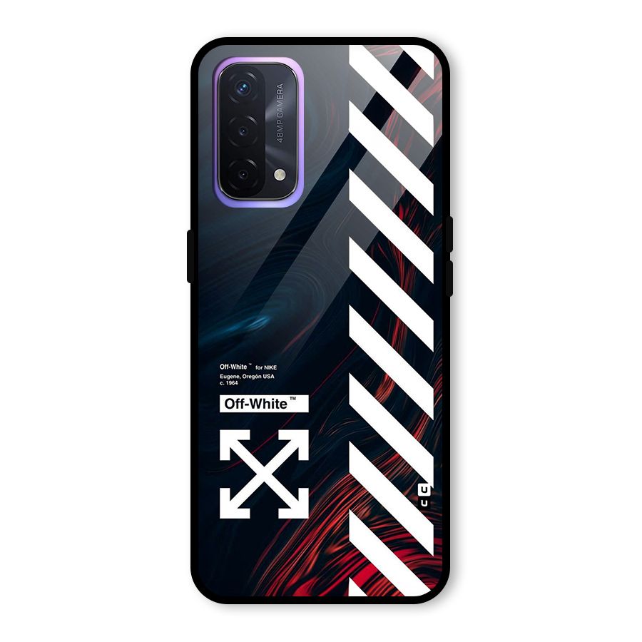 Awesome Stripes Glass Back Case for Oppo A74 5G