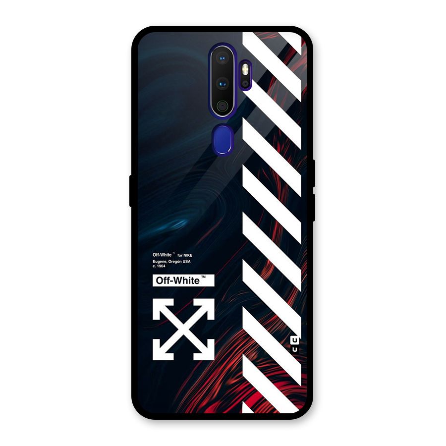 Awesome Stripes Glass Back Case for Oppo A9 (2020)
