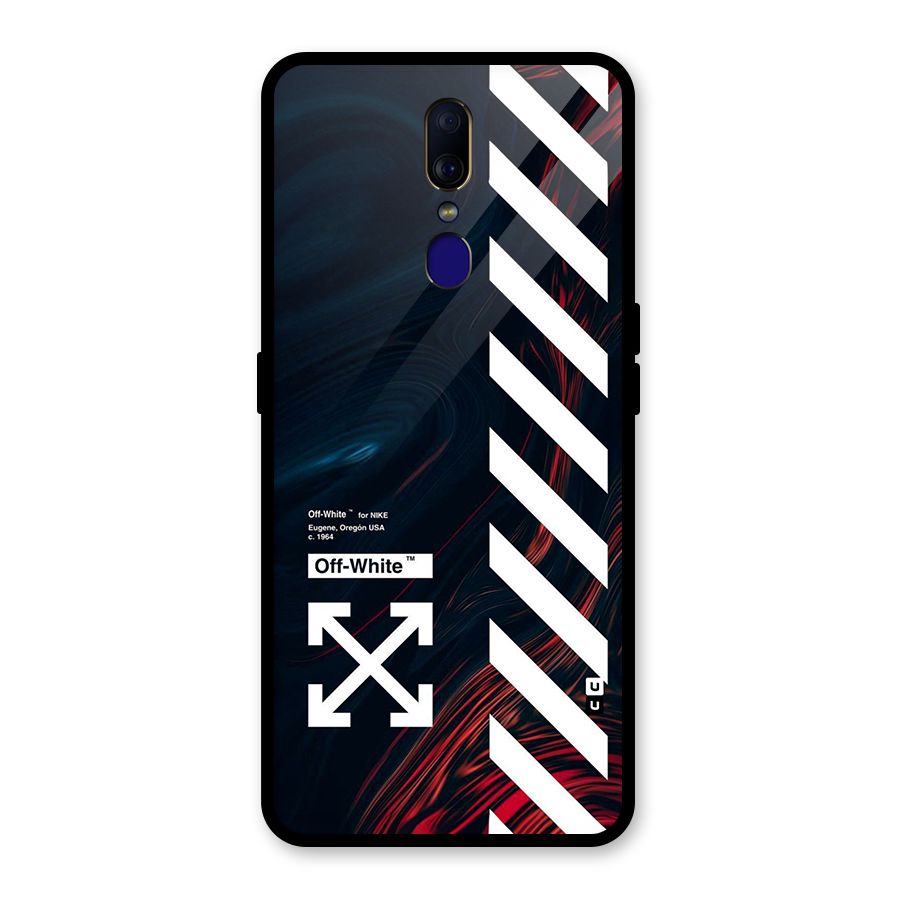Awesome Stripes Glass Back Case for Oppo F11