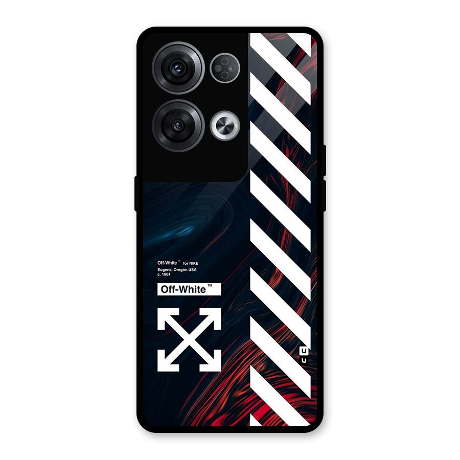 Awesome Stripes Glass Back Case for Oppo Reno8 Pro 5G